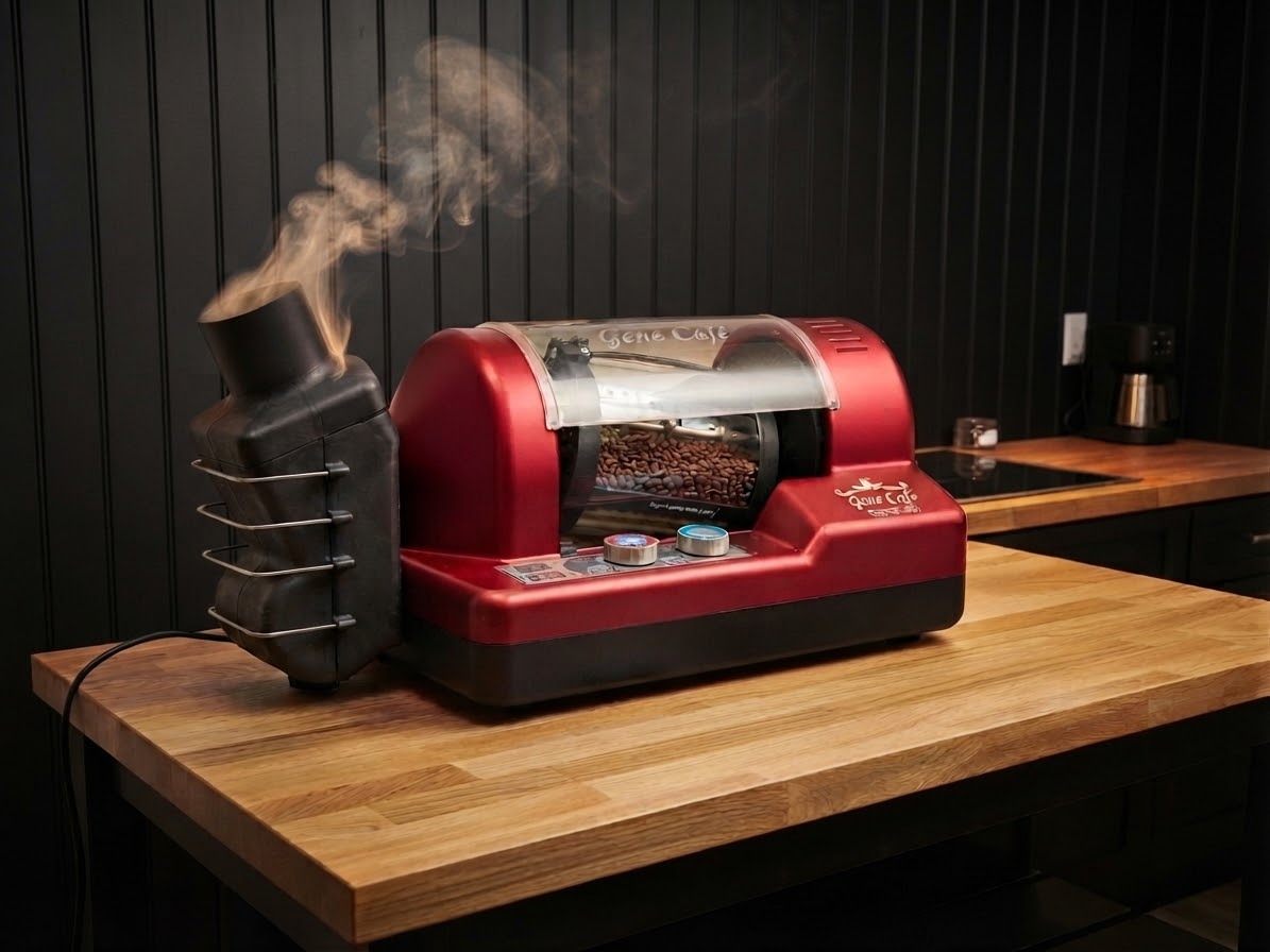 An early roaster from when Duke's Coffee Roasters was just getting started